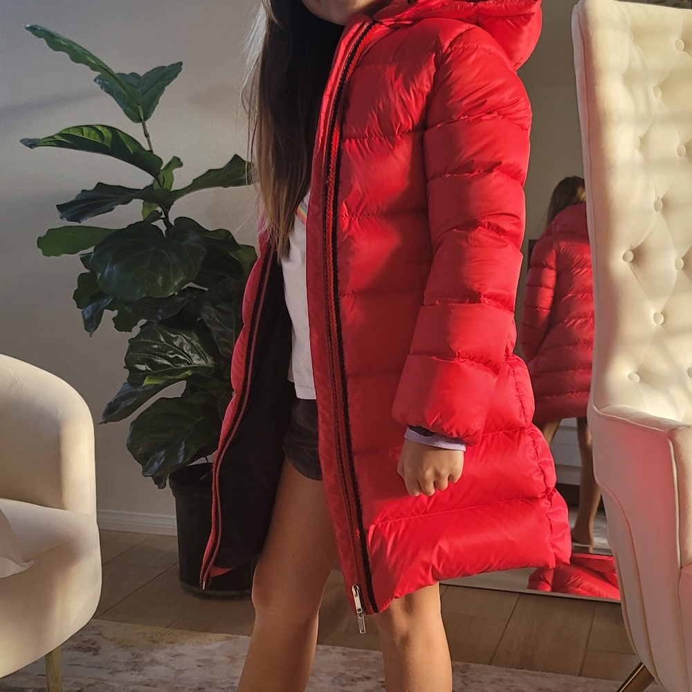 Gucci Puffer Jacket Big Kid Size 10 Raspberry Red